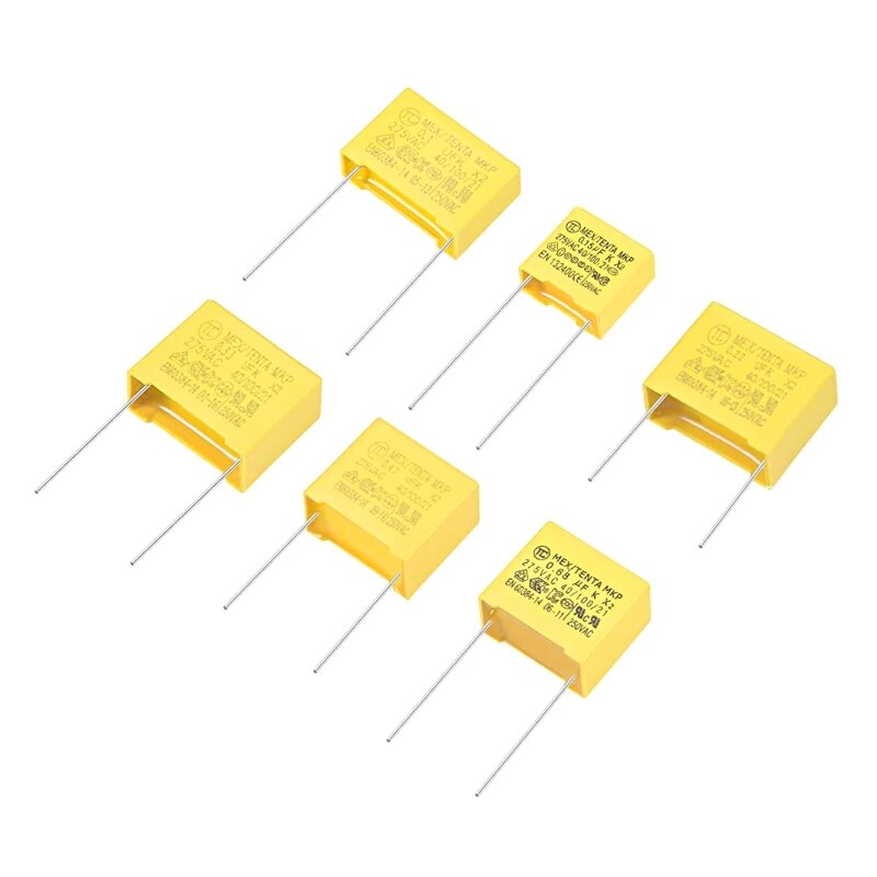 10Pc X2 Veiligheid Condensator 0.47Uf 0.22Uf 0.33Uf 0.82 0.68 275V Nominale Spanning 1000V