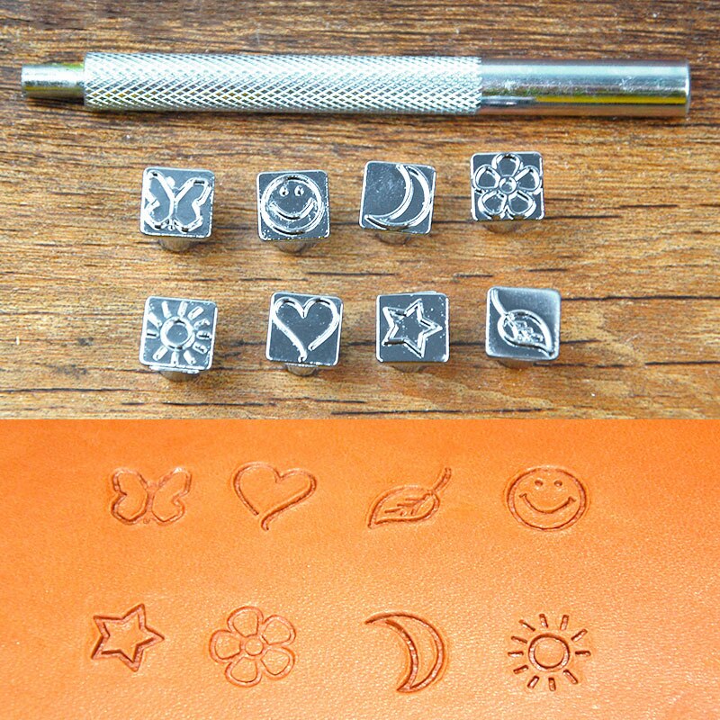 DIY Leather Puncher Tools Letter Stamp Tool Uppercase Capital Letters 26 Alphabet Leather Craft Stamps Working Saddle 3.5-7mm