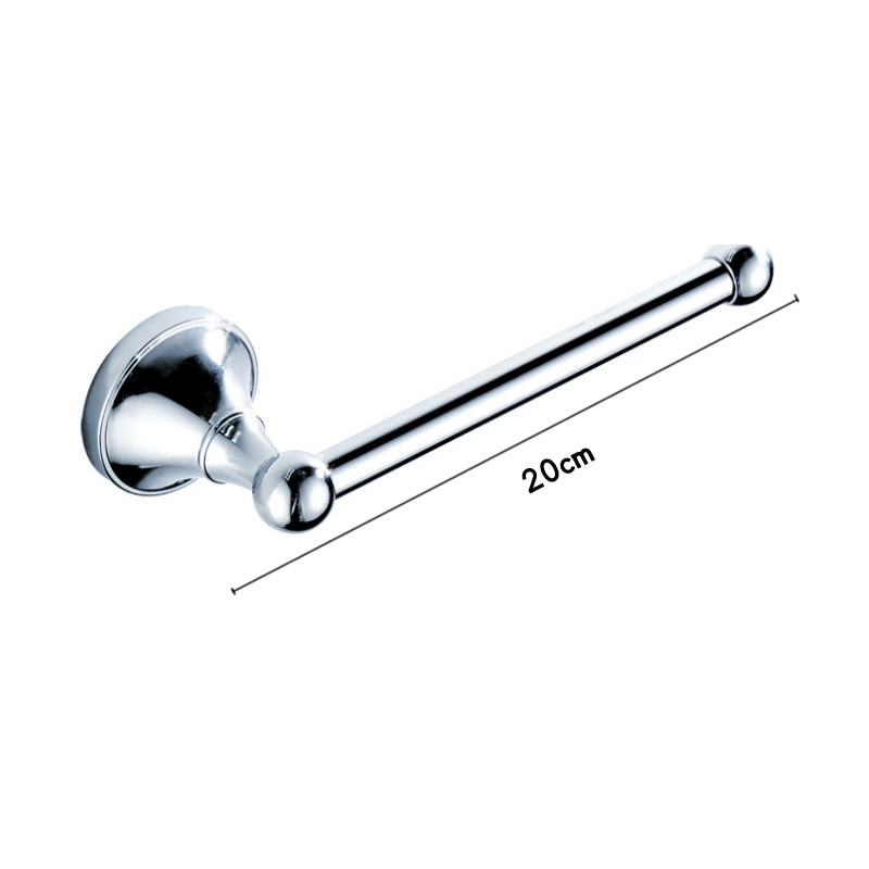 Juego de accesorios cromados para baño, barra de toalla doble de latón cromado, estante de cepillo de inodoro, soporte de rollo de papel para WC, juego de accesorios de baño: Rosa