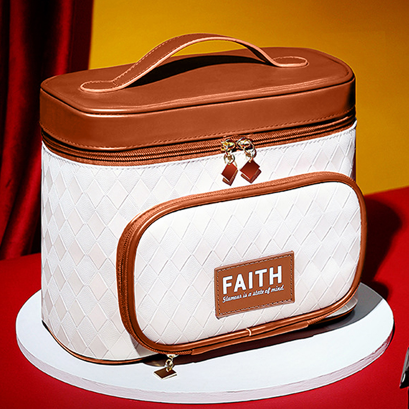 Makeup Bags Travel PU Leather Cosmetics Case Large Capacity Make Up Storage Organizer Bag Jewelry Beauty Suitcase