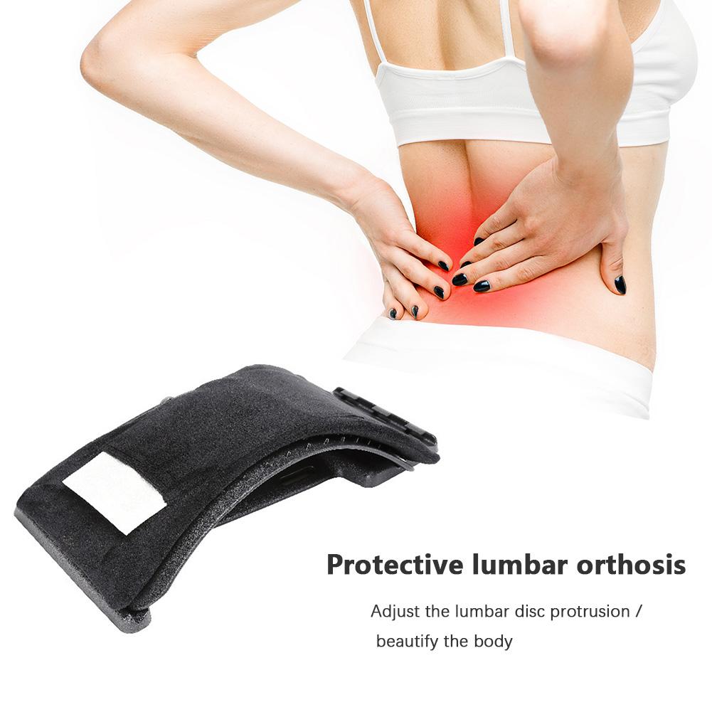 Safety Waist Support Lumbar Spine Corrector Pad Back Stretcher Massager