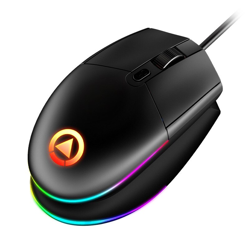 Ergonomische bedrade gamingmuis met 7 led-achtergrondverlichting, optische usb-computermuis, gamermuis, compatibel met pc, laptop, desktopcomputer: Default Title
