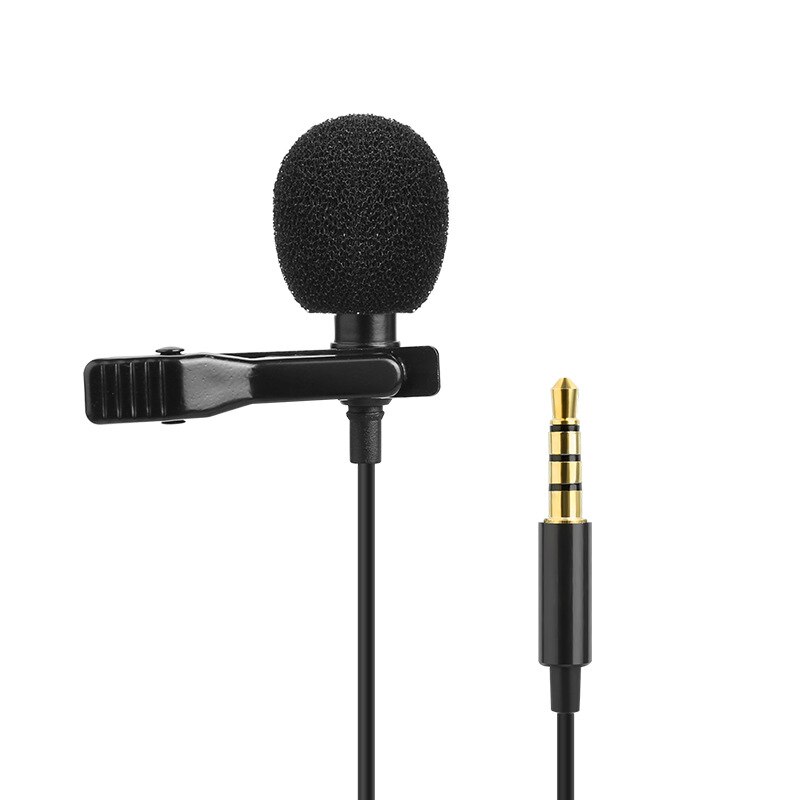 3M 1.5M Mini Portable Microphone Condenser Clip-on Lapel Lavalier Mic Wired Mikrofo/Microfon for Phone for Laptop Camera DV