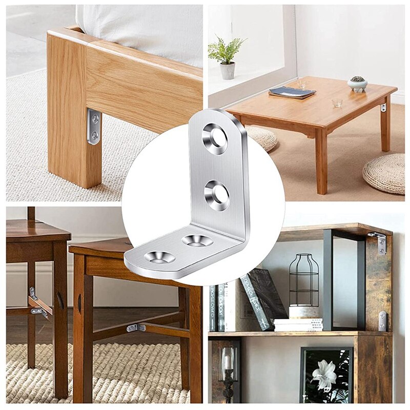 L Bracket Corner Brace, Duty Joint Right Angle Brackets, Stainless Steel Corner Brackets