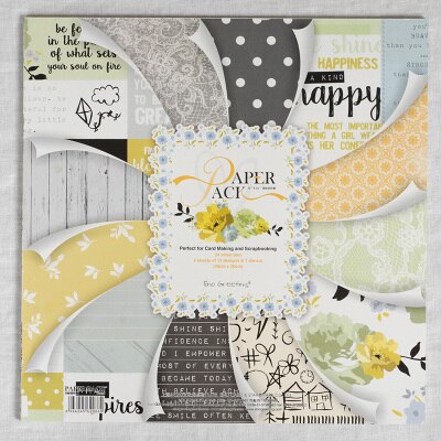 12 Inch 25pcs Scrapbook Paper Pad Flower Die Cut Paper Pad Package Scrapbook Set Retro Flower Garden Background Paper
