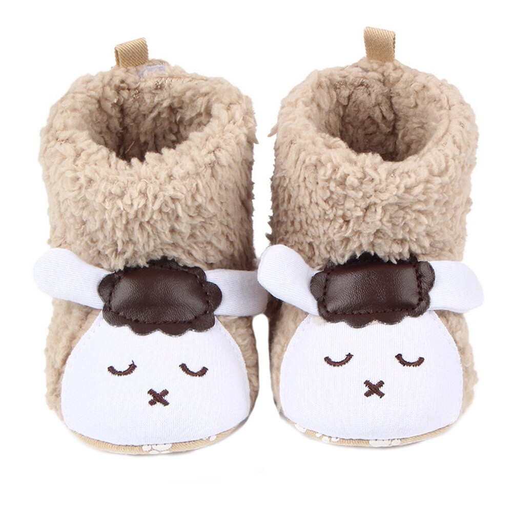 Winter Leuke Panda Animal Stijl Baby Laarzen Fleece Worm Katoen Gevoerde Schoenen Baby Booties 0-1 Baby peuter Schoenen