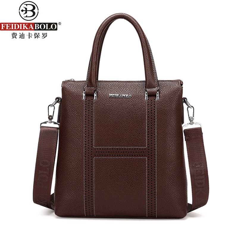 FEIDIKABOLO Simple homme sac à main en cuir souple hommes Messenger sacs sacoche pour ordinateur portable hommes mallette sac homme