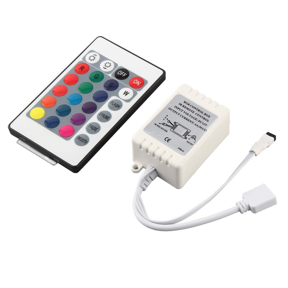 RGB 16 Colors Remote Control Box DC 12V for LED Light Strip security safety HEE889