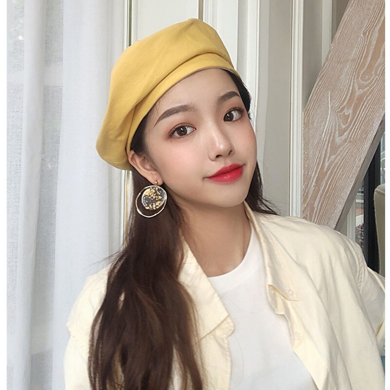 Retro cotton Beret Hat Women Cap Female Ladies Beanie Beret Girls For Summer And Autumn THIN