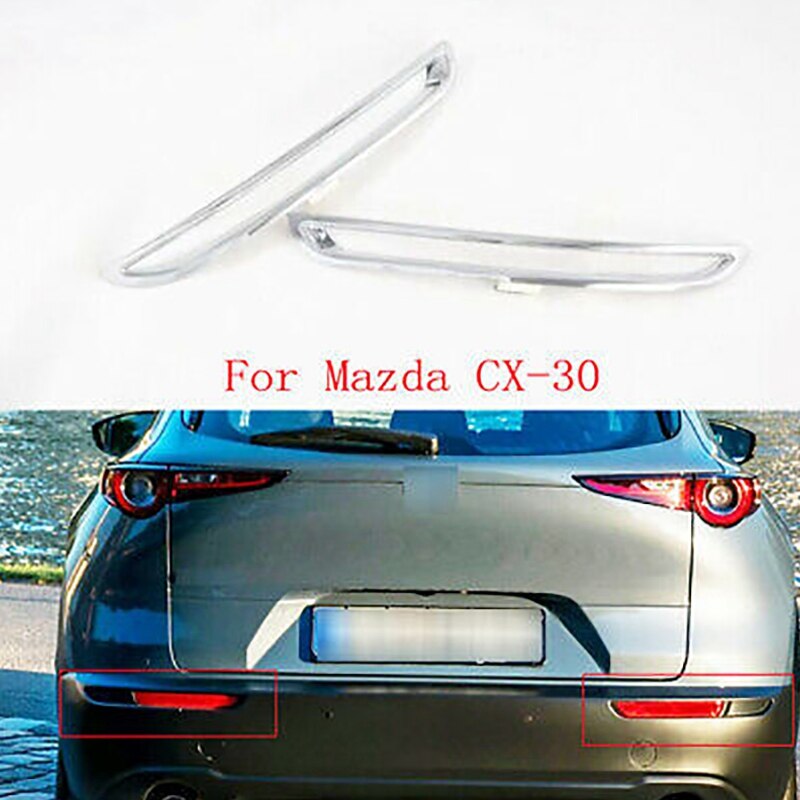 Auto Hinten Nebel Licht Abdeckung trimmen Aufkleber Hinten Stoßstange Dekoration Lampe für Mazda CX30 CX-30