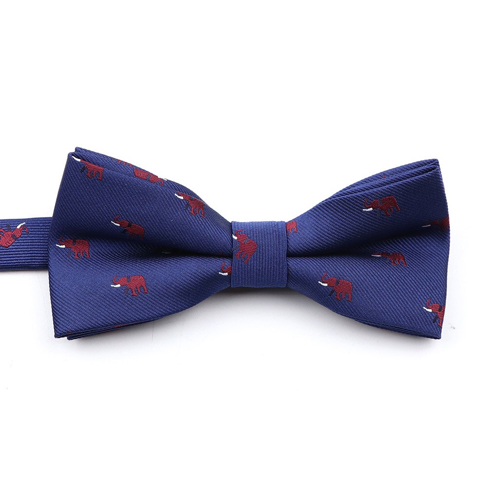 Nuovo papillon tessuto Jacquard per uomo bambino animale insetto Shiba Inu papillon festa di nozze casuale poliestere farfalla regalo carino: adulto 11