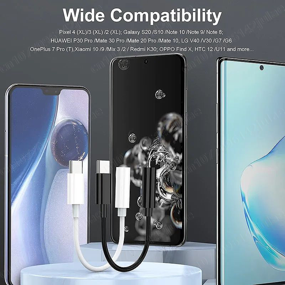 NNBILI USB typu C do gniazda słuchawkowego 3,5 mm Cyfrowy adapter audio do iPhone'a 15Pro Sumsang Xiaomi Poco LG Kabel audio Aux