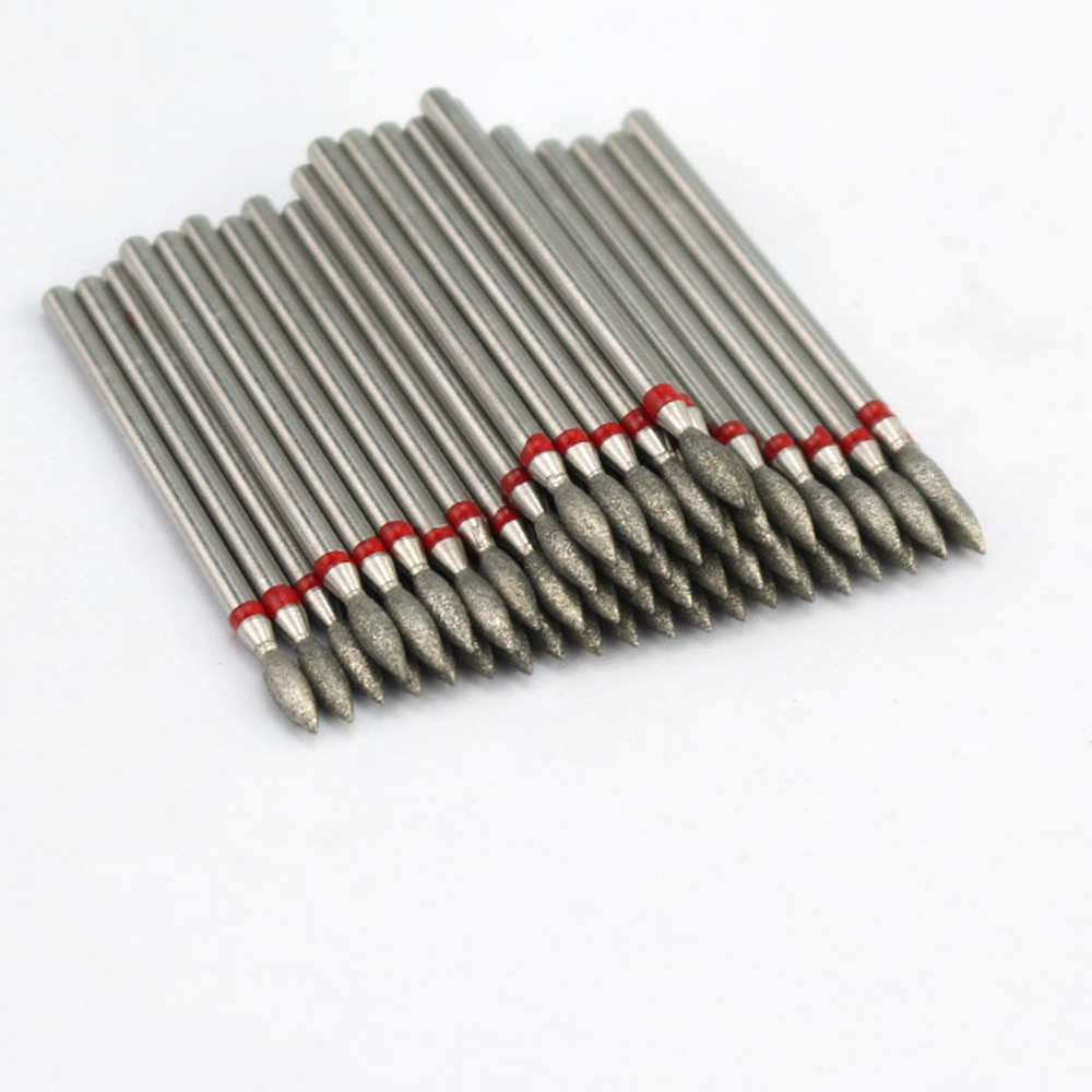 Ponceuse électrique pour ongles, jeu de mèches diamantées, fraise pour manucure, cuticules, accessoire pour Nail Art, 50pcs