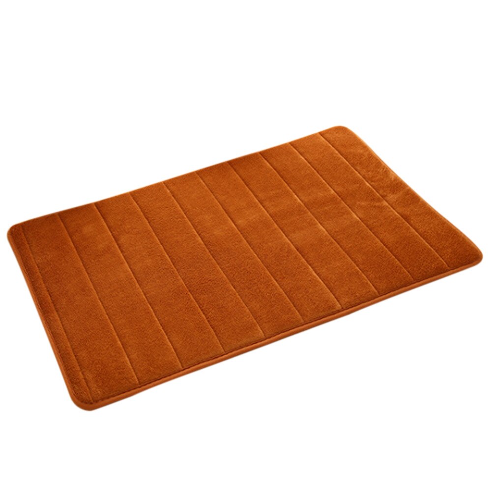 Tapis de bain en mousse à mémoire | Tapis de sol épais, doux et fort, absorbant et antidérapant, pour salle de bains, JAN88: Khaki  50cmx80cm