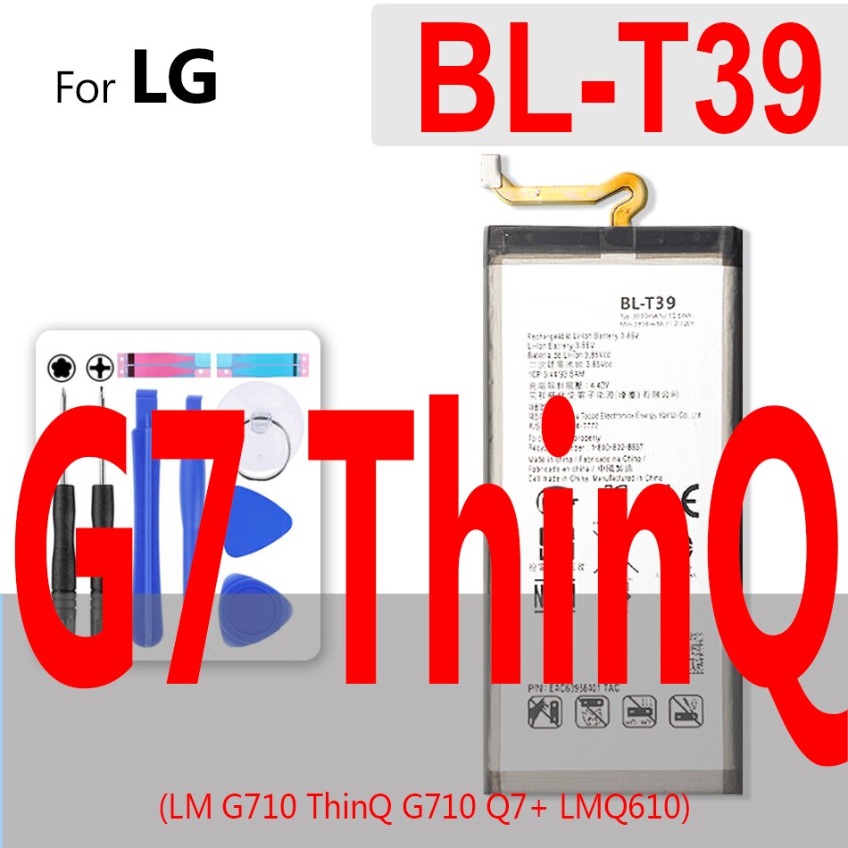 Bateria BL-42D1F para lg g5 g6 g7 g8 thinq/g2 g3 g4 mini g3s g3c g4s g4c h850 h820 h820 h831 h8468 h860 h860 ls992 us992: BL-T39