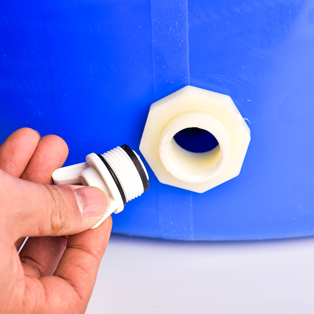1/2 3/4 Zoll PVC-Schott-Wassertank-Anschluss-Adapter, passend für Stecker, Montage, Entwässerung für Regenfässer, Aquarien