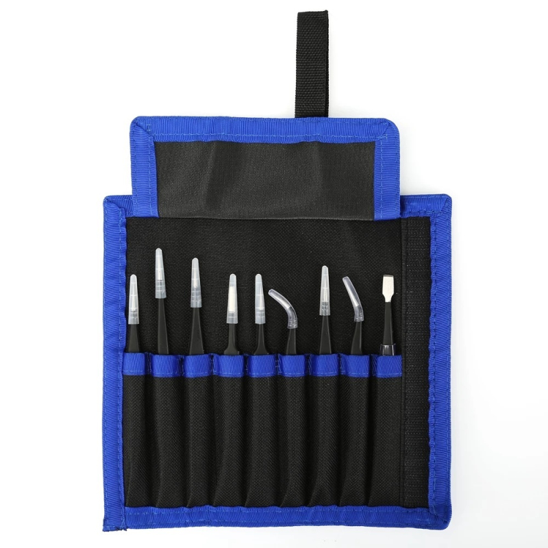 Tweezers Set Precision Anti-static Stainless Steel ESD Tweezers for Mobile Phone Watch Camera Laptop Hand Repair Tools Clip: Default Title