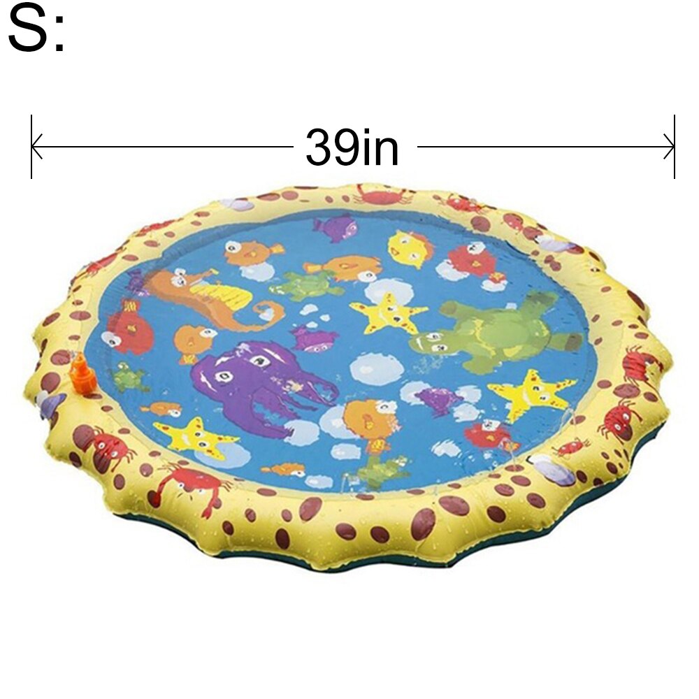 Children Summer Outdoor Inflatable Kids Water Splash Play Mat Garden Gaming Sprinklers Cushion Toys Fun Toys At Home: S