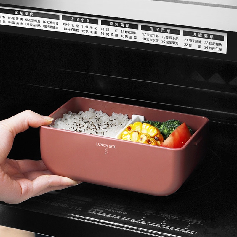 Madpakke mikroovn bento box beholdere madopbevaring frokostkasse picnic lækagesikker 800ml 1600ml
