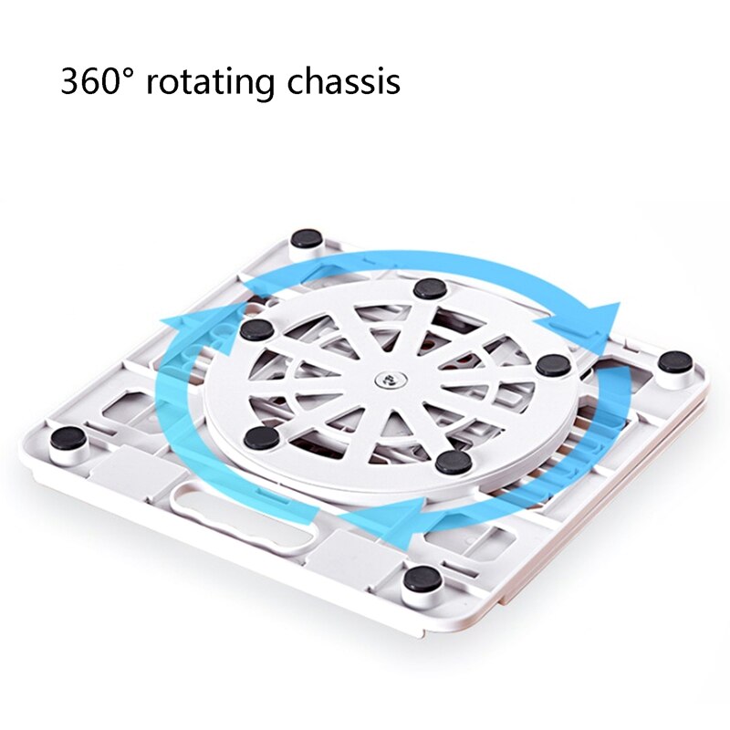 360 degree Rotatable Laptop Stand, Height-Adjustable Stand, Ventilated Portable Laptop