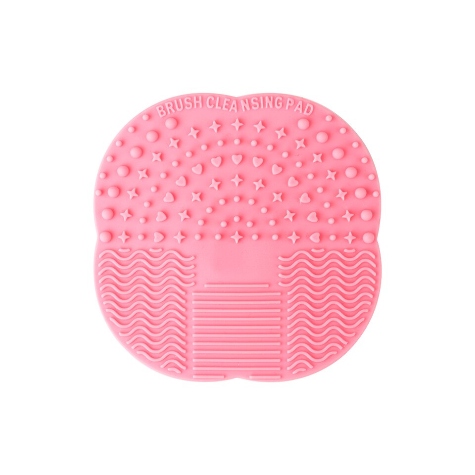 Neue 1PC Silikon machen-hoch Pinsel Reiniger Pad Waschen Pinsel Gel Reinigung matt Stiftung Pinsel Reiniger Kosmetische machen-hoch-Werkzeug: Rosa