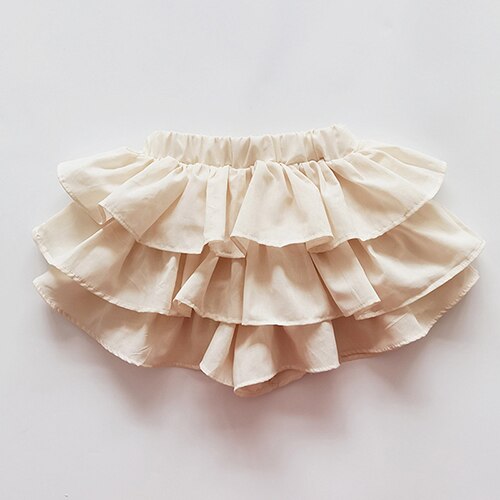 Jolie jupe en coton pour filles de 2 à 5 ans, short de princesse en Triangle, couleur unie, Style coréen, PP: K2207 Beige / 12M