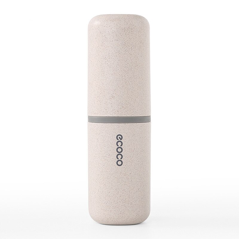 Zahnbürste Reise Bürsten Tasse Kreative Zahnbürste Kasten Nette Mund Waschen Tasse Schlecht Kunststoff Zahnbürste Tasse Toiletrie: Standard Beige