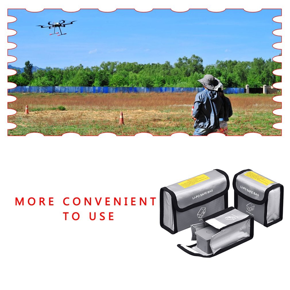 Suitable for Air 2 Battery Explosion-proof Bag Lithium Battery Bag Air2 Flame Retardant Safety Bag EWB7798