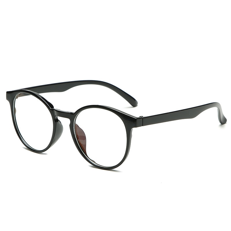 Klassieke ronde bril, zwart montuur, dames, heldere glazen, bijziendheidsbril, heren, vintage bril, optische brilmonturen: Kleurrijk