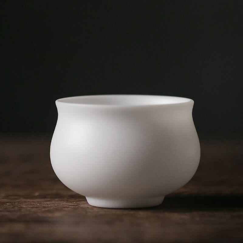 Tangpin dehua keramiske tekopper hvid porcelæn tekop håndlavet kinesisk kung fu kop drinkware: Stil a