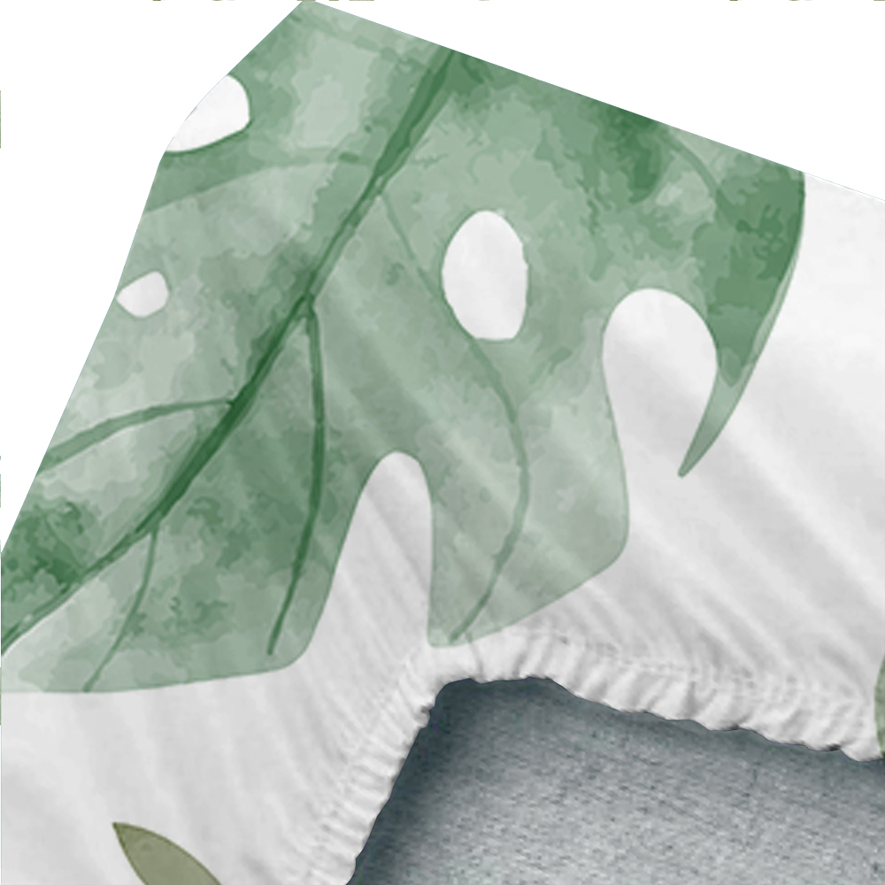 3D Print Spring Plant Fitted Sheet Elastic Band Bed Sheet Custom Modern Bedroom Flats Home Decor Queen King Adult