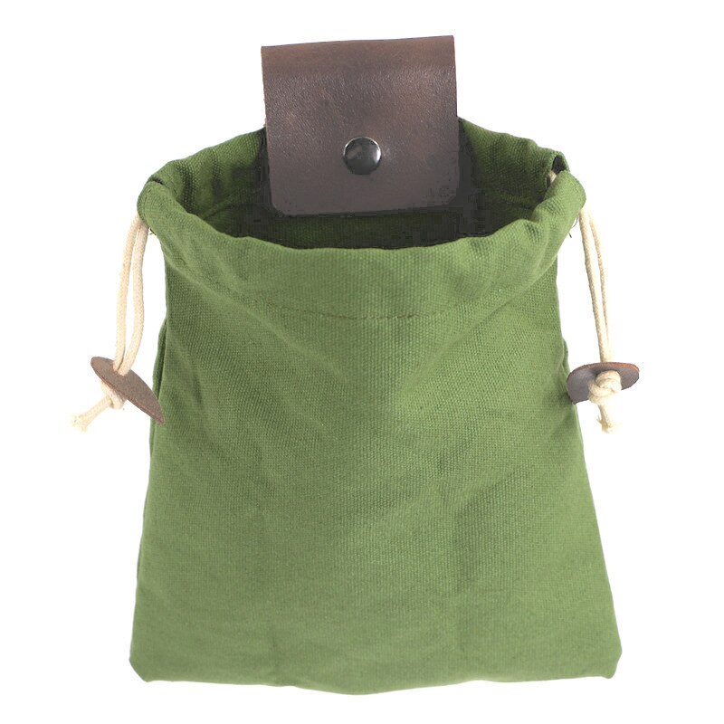 Tuin Canvas Bushcraft Tas Leer En Canvas Bushcraft Tas Tuin Fruit Plukken Tas Outdoor Camping Opbergtas: Geel & Zwart