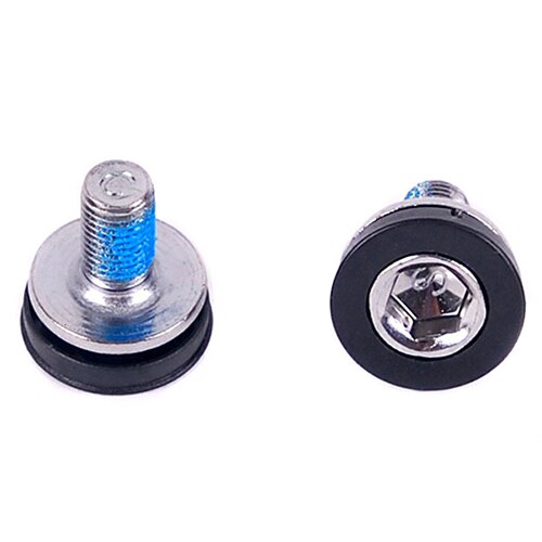1Pair M8 Stainless Steel Water Proof MTB Bicycle Chainwheel Caps Cover Bike Crankset Crank Screws Bike Bottom Bracket Bolts: Default Title