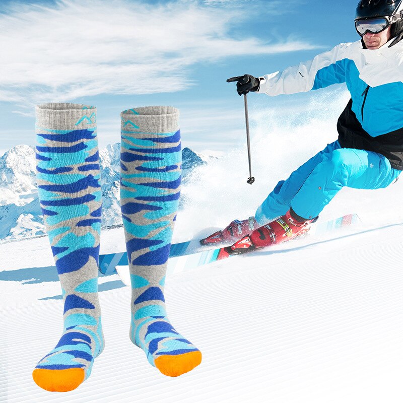 Sports Socks Winter Outdoor Skiing Mountaineering Socks Warm Wear-resistant Sports Socks Perspiration Thickening Long Tube Socks