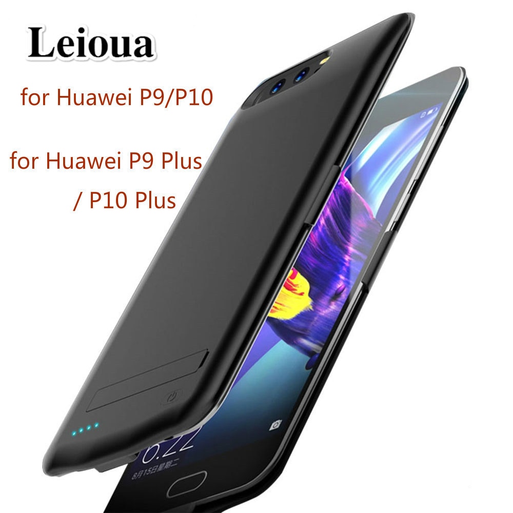 Leioua 6800mah Battery Charger Case For Huawei P9 P10 Back Clip Battery Charging Case 8200mah For Huawei P9 Plus P10 Plus