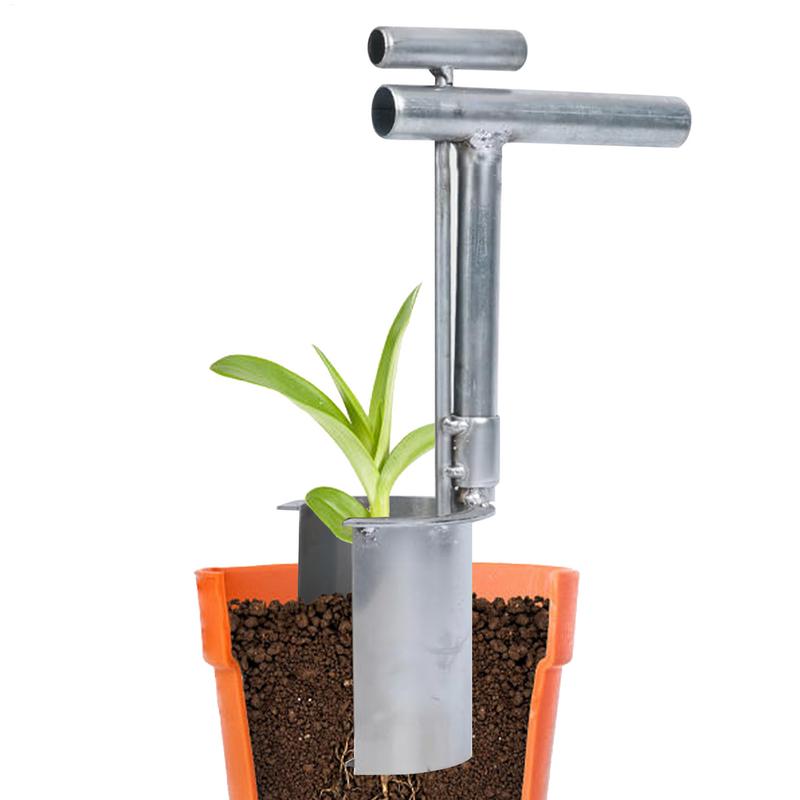 Transplantador de plántulas, trasplantador de jardines, herramienta multifuncional para plantar y trasplantar jardines para excavar, deshierbe