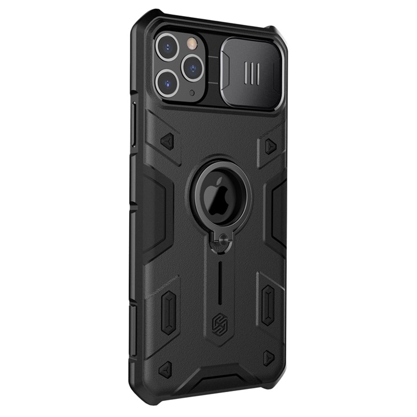 Per il iPhone 11 Pro Caso di Max NILLKIN CamShield Armatura Caso Scivolo Macchina Fotografica Proteggere La Privacy Anello cavalletto Back Cover Per iPhone11 pro