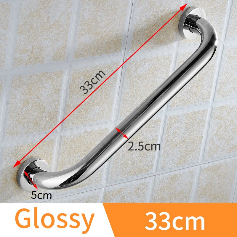 Barrière Gratis Leuning Rvs Badkamer Handgrepen Voor Ouderen Handicap Douche Bad Veiligheid Handvat Wall Mount Handdoekenrek: 25mm-33cm