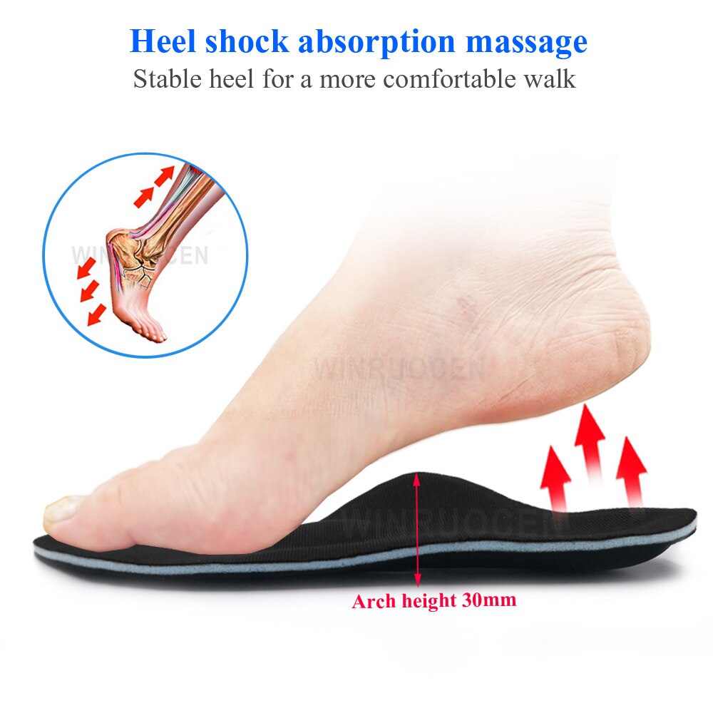 Flat high feet orthotic insoles arch support orthopedic inserts surgery Plantar Fasciitis Feet Pain Pronation for Men and Women