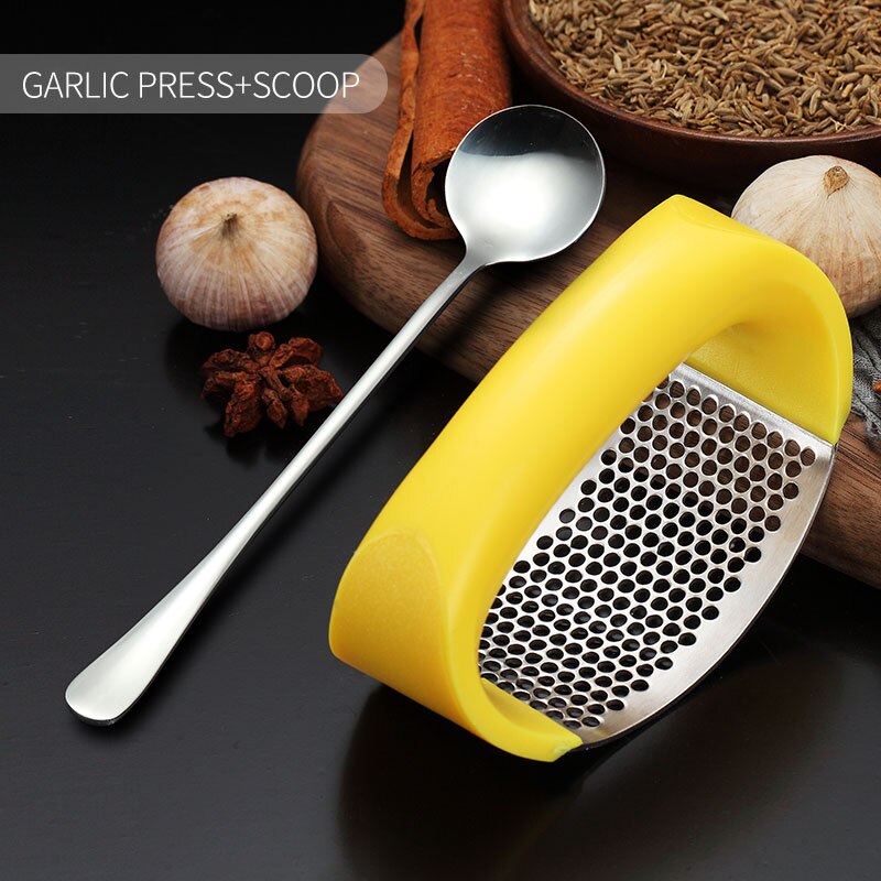 Bouton pression ail en acier inoxydable | Lien VIP pour TOM: Yellow With Spoon