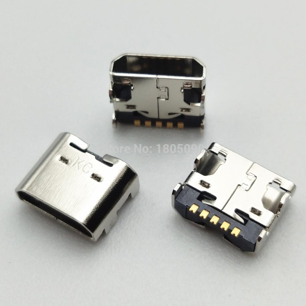 100 stücke Mikro USB Mini stecker Jack buchse Dock Verbinder Aufladen Hafen Für LG Intuition V400 V500 V507 V510 VS950 v700 V410