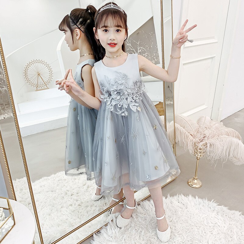 summer lace dress flower girl dress cupcake pageant dress