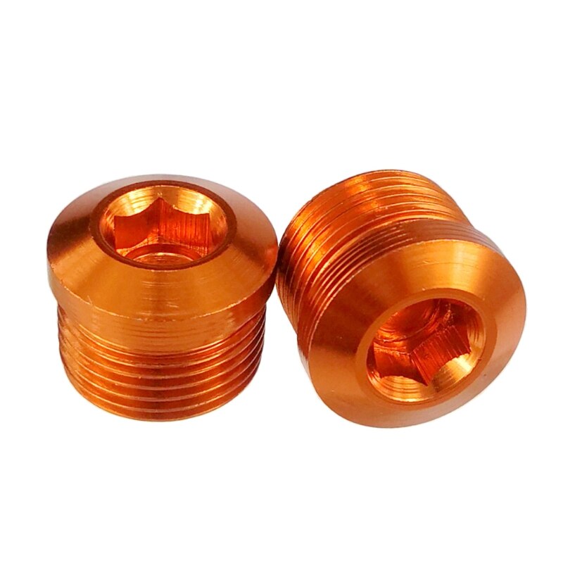 Fiets pedaal hoes fiets pedaal reparatie onderdelen roestbestendig fiets lager pedaal hoes  h58d: Oranje