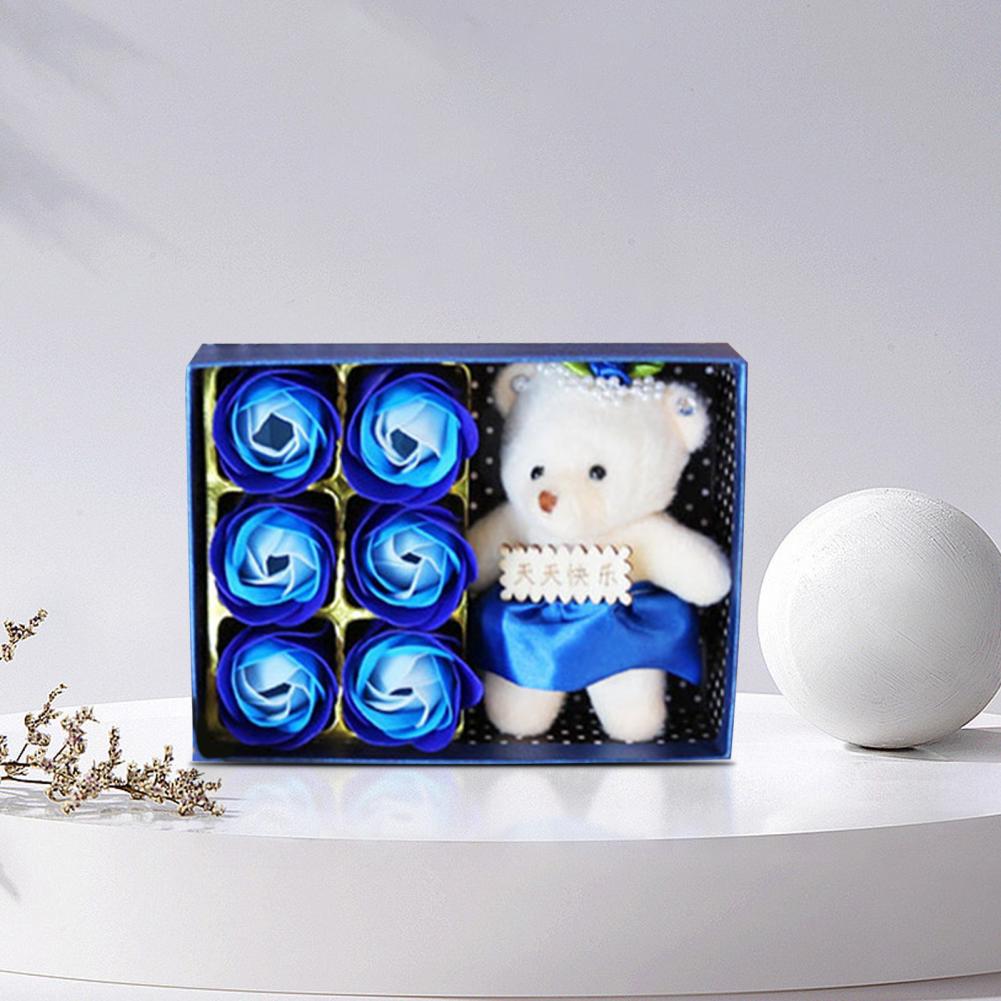 1 Set Kunstmatige Bloem Goede Eeuwige Rose Bloem Box Set Bruiloft Decoratie Levendige Kleur Romantische Eeuwige Bloem