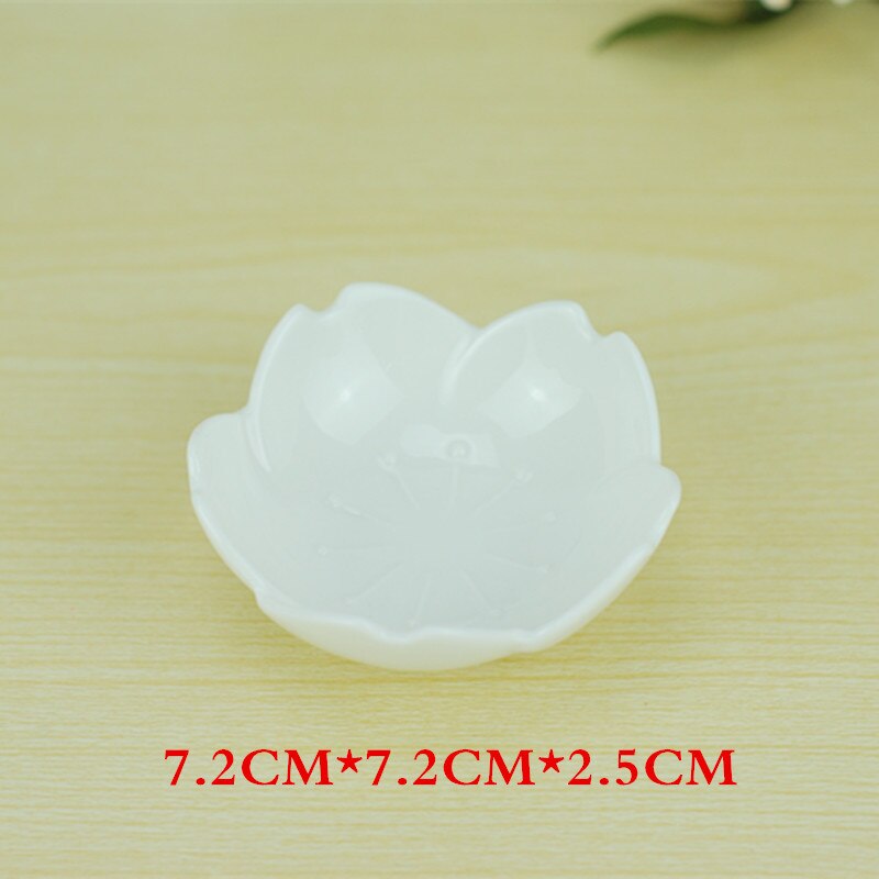 Japanske sakura keramiske fade tallerken kirsebærblomster benporcelæn tallerken fast glasur snack eddike sauce tallerken køkken porcelæn