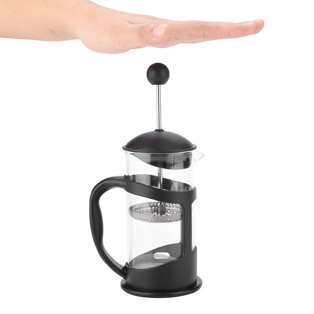 3 kokoa 350ml/600ml/1000ml kulutusta kestävä kahvipannu suurikapasiteettinen kannettava kahvi-teelasipannu ruostumattomasta teräksestä valmistetuilla suodattimilla