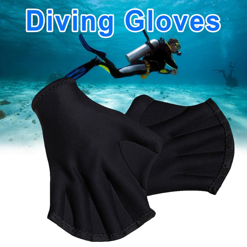 1Pairs Duiken Handschoenen Zwemmen Surfen Zwemvliezen Neopreen Handschoenen Hand Paddle Dive Apparatuur Zwemmen Accessoires