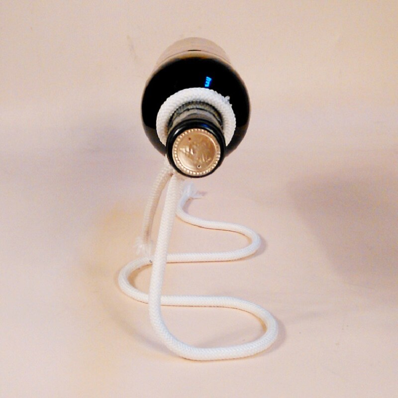 Suspended Rope Wine Rack Serpentine Snake Bracket Wine Bottle Holder Bar Cabinet Display Stand Shelf Home Decor