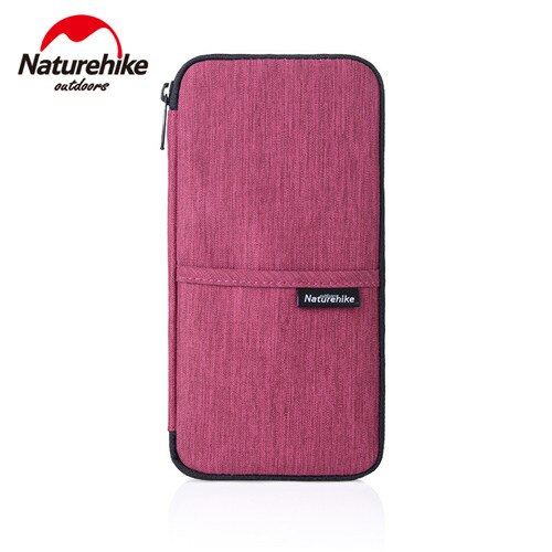 Naturehike Passport Wallet Travel Document Holder Organizer Pouch Zipper Bag passport holder: Purplish