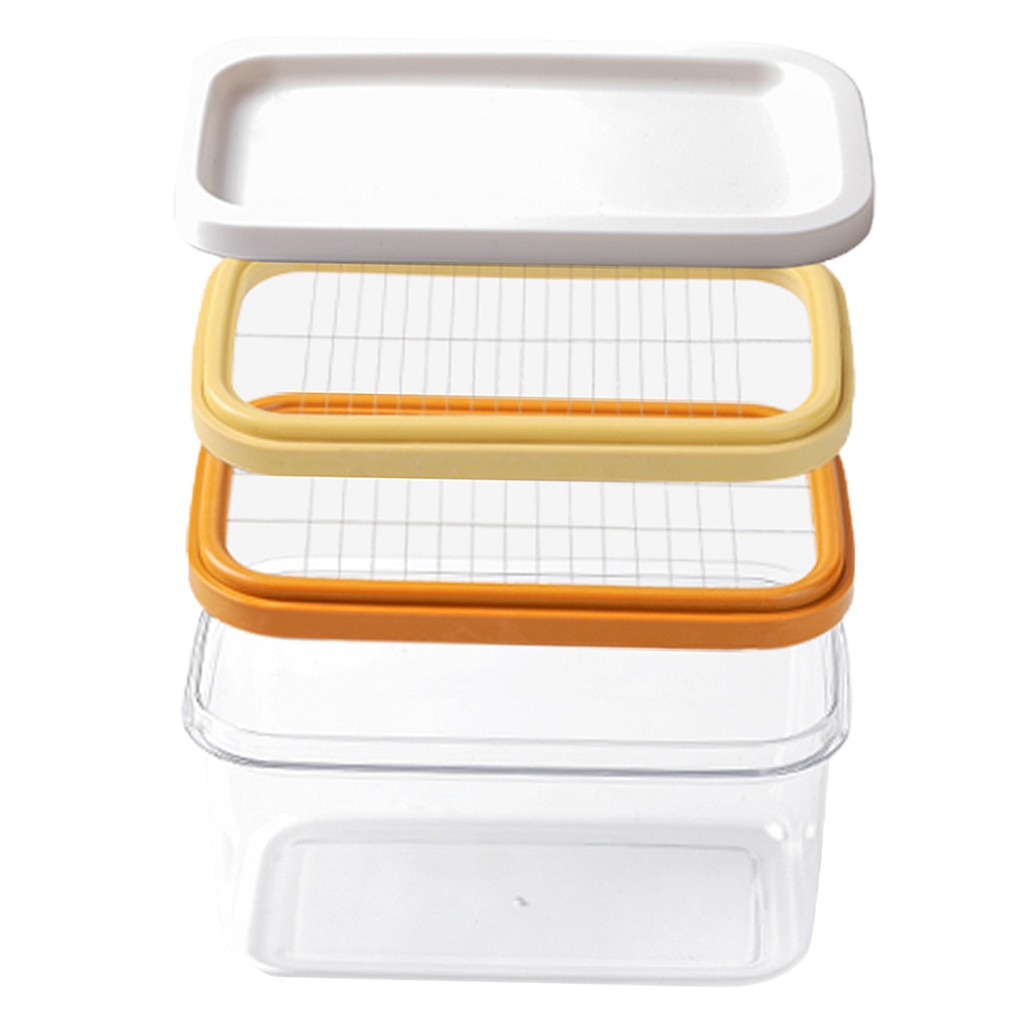 2 en 1 beurre trancheuse conteneur beurre plat beurre gardien conteneur avec couvercle 2 TYPE